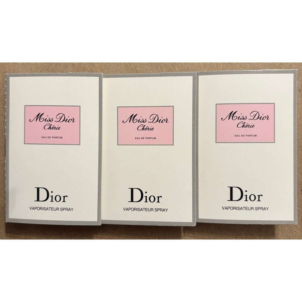 Miss Dior Chérie EDP Sample Lot of 3 x Deluxe Spray Vials New